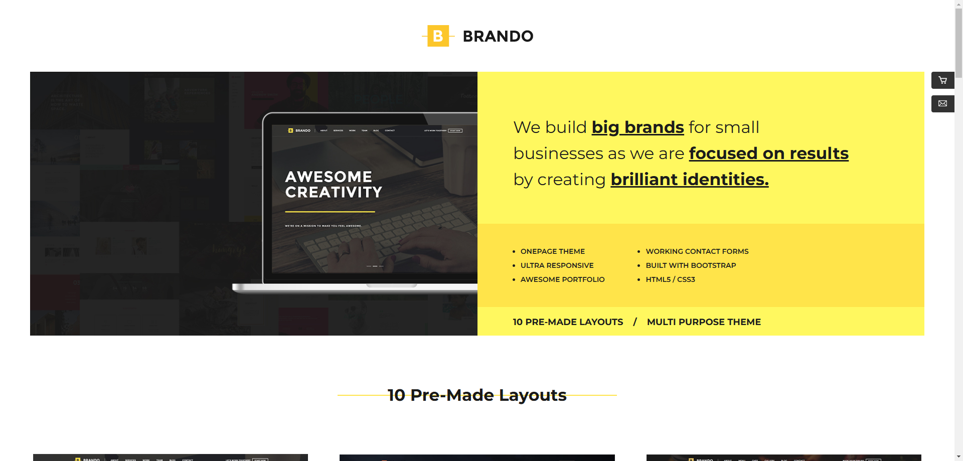 Brando - Multipurpose Corporate HTML Template