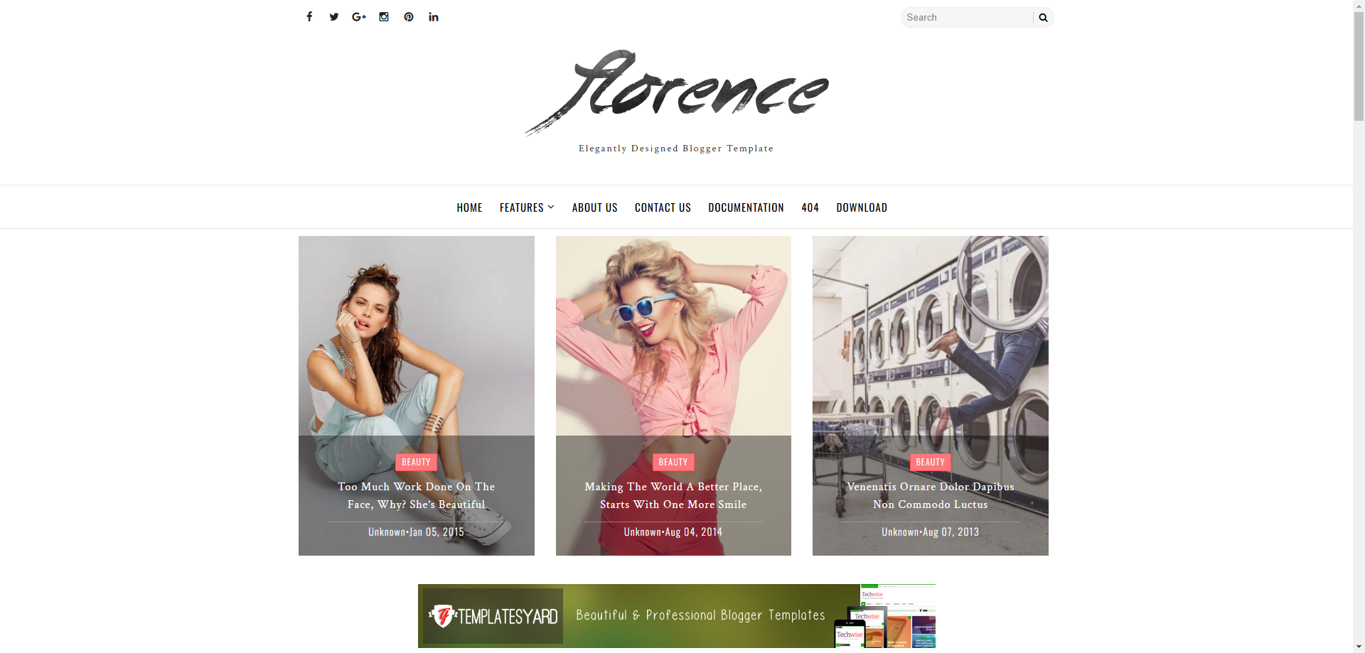 Florence - Lifestyle Blog Template
