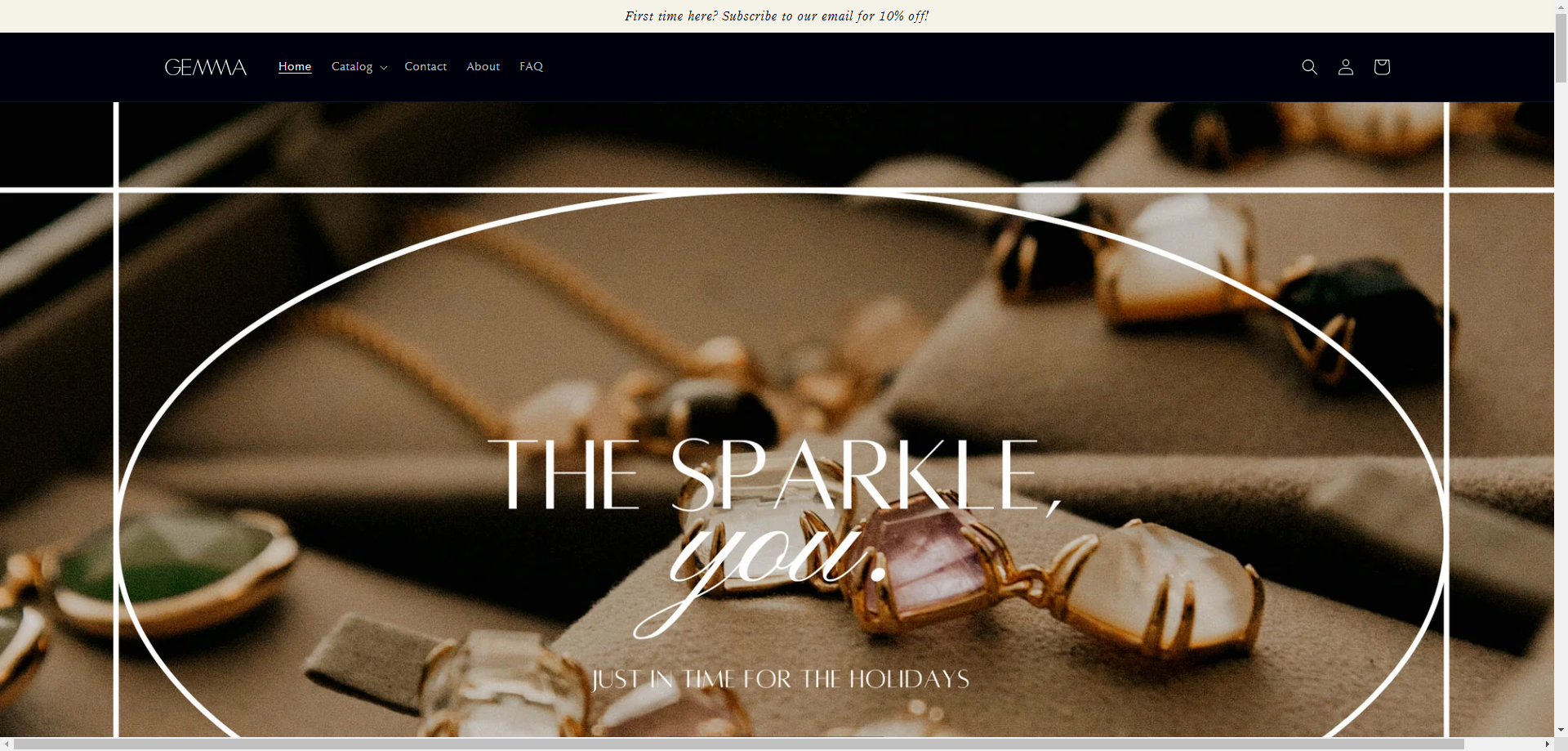 Gemma - Jewelry Store Template